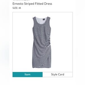 Market & Spruce Navy and White Striped Mini Dress M